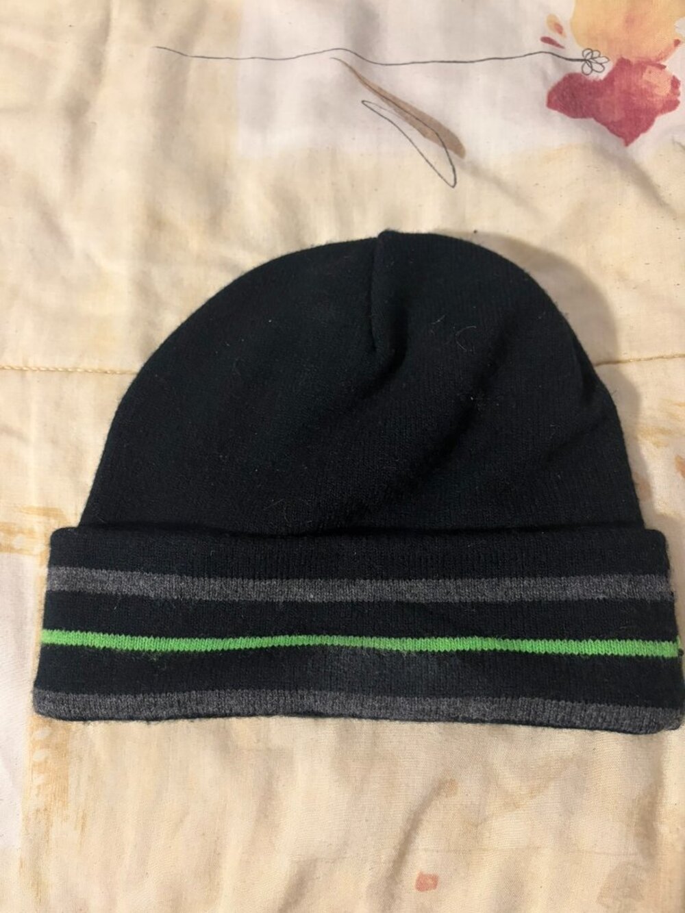 Striped Green Xbox Beanie - Picture 2 of 2
